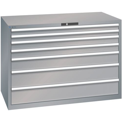 Dielenské zásuvkové skrine Lista, 1431x725x1000 mm, 5, 7 alebo 8 zásuviek