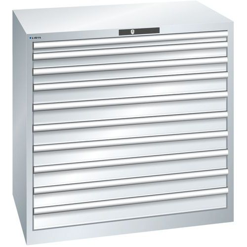 Dielenské zásuvkové skrine Lista, 1023x725x1000 mm, 10 zásuviek, 200kg