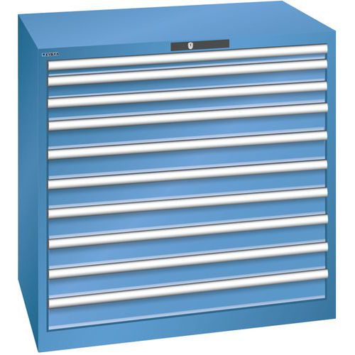 Dielenské zásuvkové skrine Lista, 1023x725x1000 mm, 10 zásuviek, 200kg