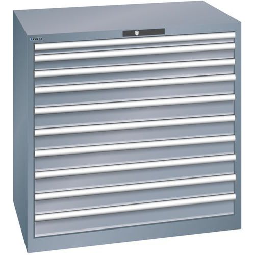 Dielenské zásuvkové skrine Lista, 1023x725x1000 mm, 10 zásuviek, 200kg