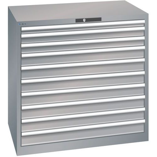 Dielenské zásuvkové skrine Lista, 1023x725x1000 mm, 10 zásuviek, 200kg