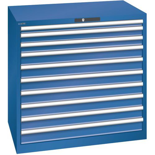 Dielenské zásuvkové skrine Lista, 1023x725x1000 mm, 10 zásuviek, 200kg