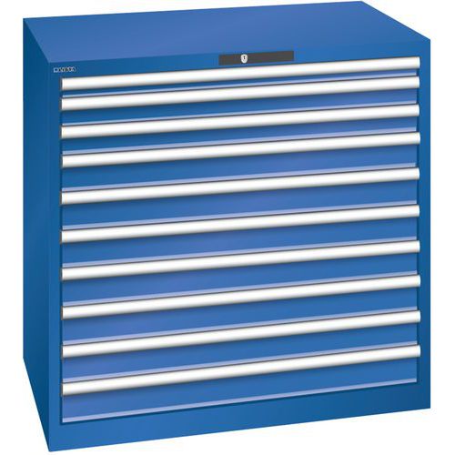 Dielenské zásuvkové skrine Lista, 1023x725x1000 mm, 10 zásuviek, 200kg