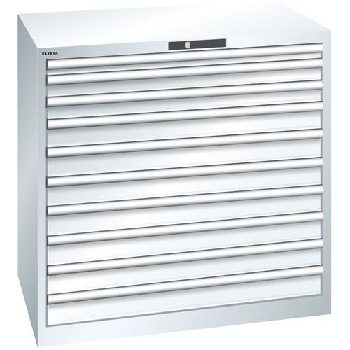 Dielenské zásuvkové skrine Lista, 1023x725x1000 mm, 10 zásuviek, 200kg