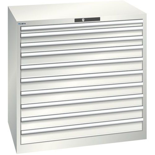 Dielenské zásuvkové skrine Lista, 1023x725x1000 mm, 10 zásuviek, 200kg