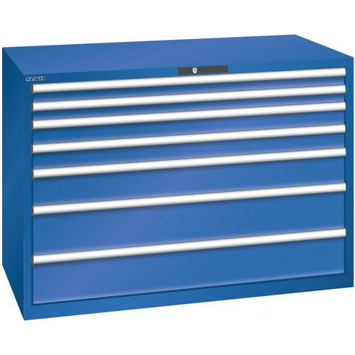 Dielenské zásuvkové skrine Lista, 1431x725x1000 mm, 5, 7 alebo 8 zásuviek