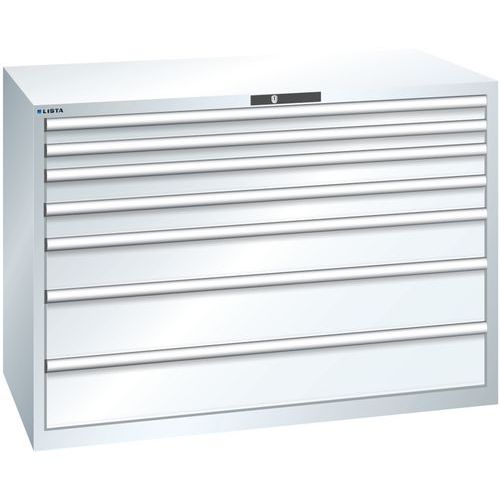 Dielenské zásuvkové skrine Lista, 1431x725x1000 mm, 5, 7 alebo 8 zásuviek