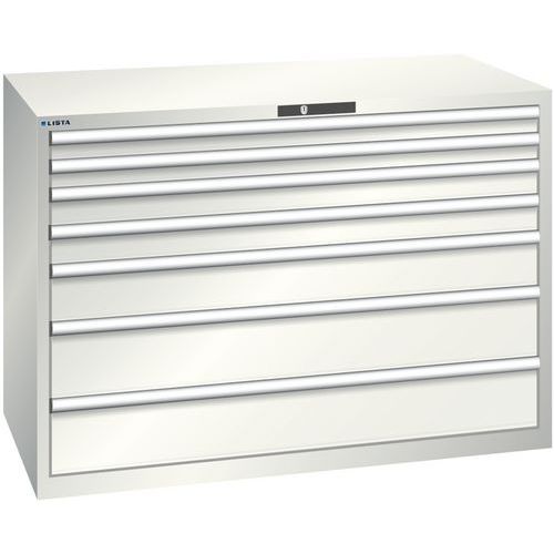 Dielenské zásuvkové skrine Lista, 1431x725x1000 mm, 5, 7 alebo 8 zásuviek