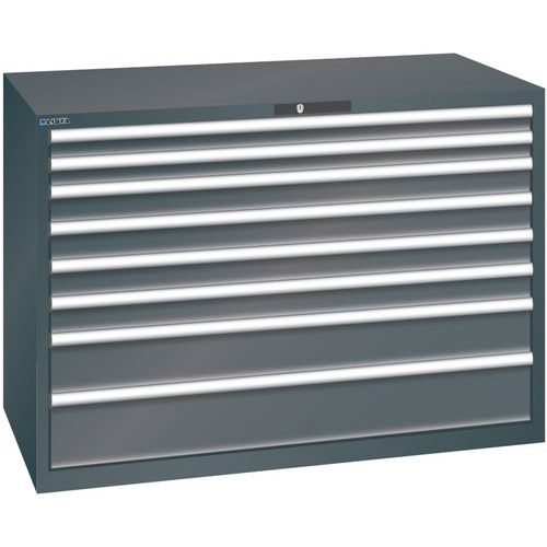 Dielenské zásuvkové skrine Lista, 1431x725x1000 mm, 5, 7 alebo 8 zásuviek