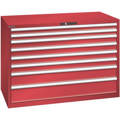 Dielenské zásuvkové skrine Lista, 1431x725x1000 mm, 5, 7 alebo 8 zásuviek