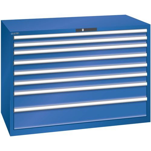 Dielenské zásuvkové skrine Lista, 1431x725x1000 mm, 5, 7 alebo 8 zásuviek