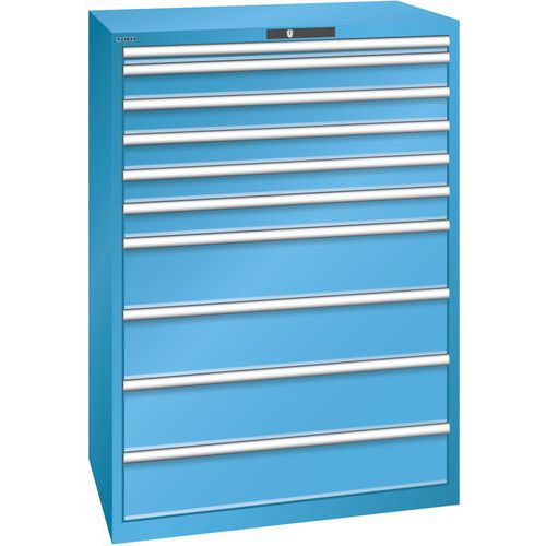 Dielenské zásuvkové skrine Lista, 1023x725x1450 mm, 10 zásuviek