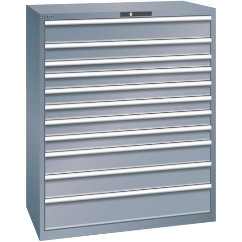 Dielenské zásuvkové skrine Lista 10, 11, a 12 zásuviek, 1193x725x1450 mm