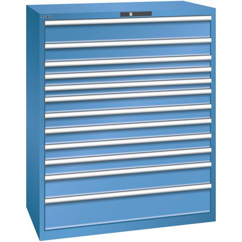 Dielenské zásuvkové skrine Lista 10, 11, a 12 zásuviek, 1193x725x1450 mm