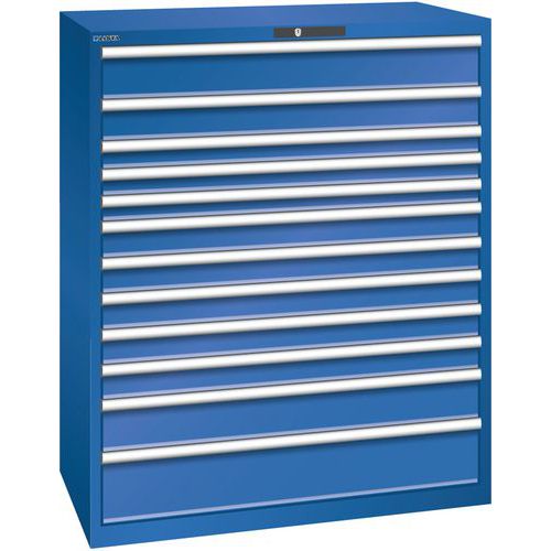 Dielenské zásuvkové skrine Lista 10, 11, a 12 zásuviek, 1193x725x1450 mm