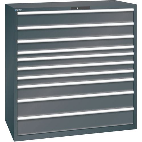 Dielenské zásuvkové skrine Lista, 1431x725x1450mm, 10 zásuviek