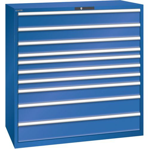 Dielenské zásuvkové skrine Lista, 1431x725x1450mm, 10 zásuviek