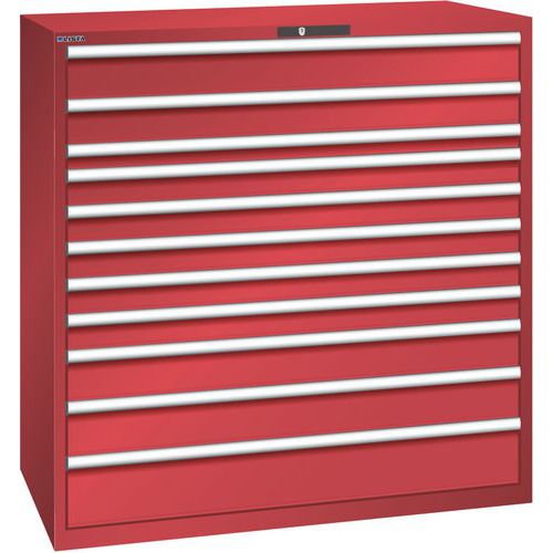 Dielenské zásuvkové skrine Lista, 1431x725x1450mm, 11 zásuviek