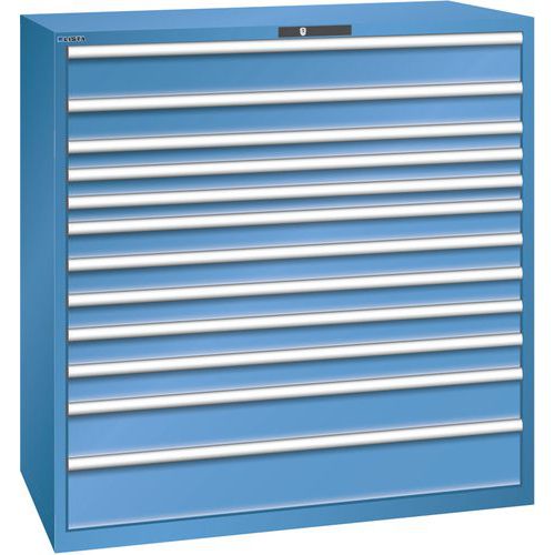 Dielenské zásuvkové skrine Lista, nosnosť 200kg, 12 zásuviek.