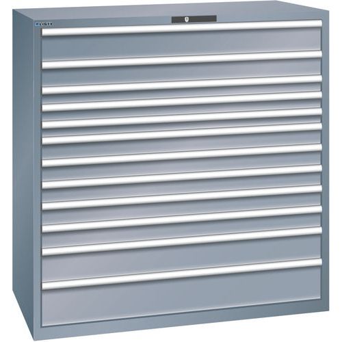 Dielenské zásuvkové skrine Lista, nosnosť 200kg, 12 zásuviek.