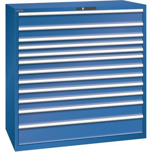 Dielenské zásuvkové skrine Lista, nosnosť 200kg, 12 zásuviek.