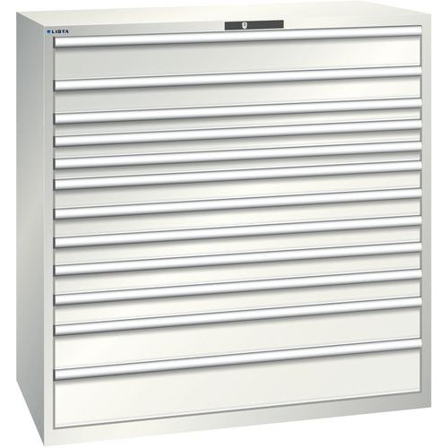 Dielenské zásuvkové skrine Lista, nosnosť 200kg, 12 zásuviek.