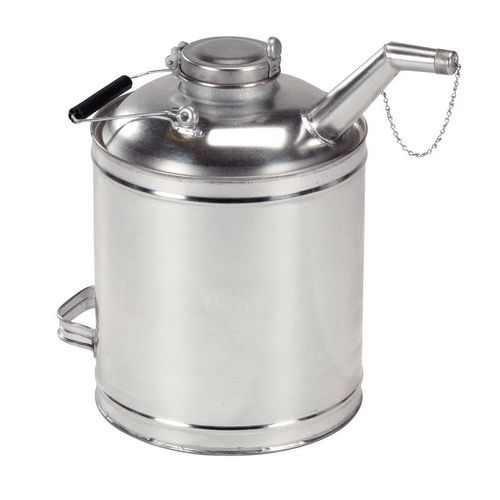 Odmerky z bieleho plechu so zahnutým výtokovým kohútikom - Pressol