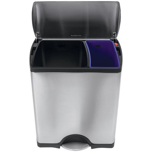 Obdĺžnikový pedálový odpadkový kôš Simplehuman 38-46 a 50 l