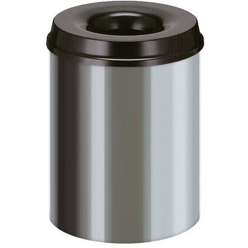Ohňovzdorný kôš na papier z nehrdzavejúcej ocele, 15 l až 50 l