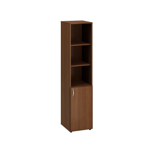 Vysoké úzke skrine Alfa 500, 178 x 40 x 47 cm, s nikou a dvierkami – pravé vyhotovenie