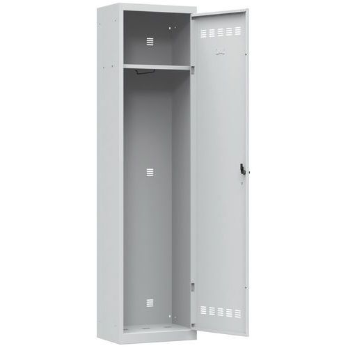 Zvárané šatníky Vinco, 1 oddiel, 500 mm, cylindrický zámok