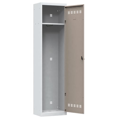 Zvárané šatníky Vinco, 1 oddiel, 500 mm, cylindrický zámok