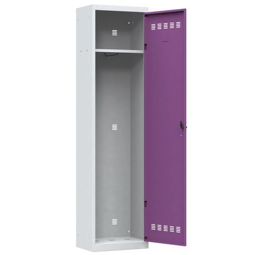 Zvárané šatníky Vinco, 1 oddiel, 500 mm, cylindrický zámok