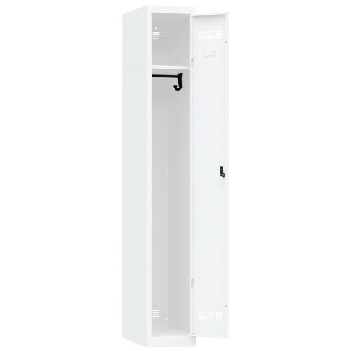 Zvárané šatníky Vinco, 1 oddiel, 300 mm, otočný uzáver