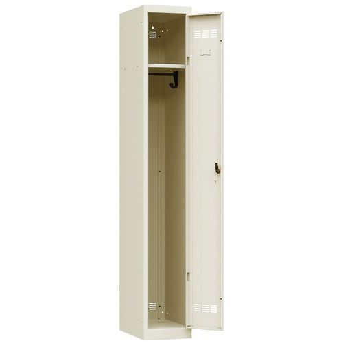 Zvárané šatníky Vinco, 1 oddiel, 300 mm, otočný uzáver