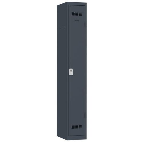 Zvárané šatníky Vinco, 1 oddiel, 300 mm, cylindrický zámok