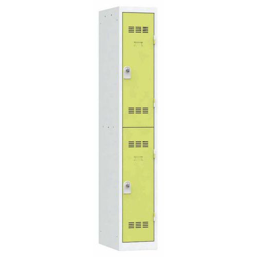 Zvárané šatníky Vinco, 1 stĺpec, 2 boxy, 300 mm, otočný uzáver