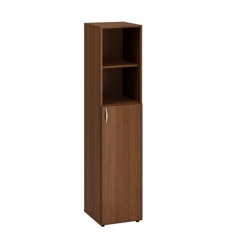 Vysoké úzke skrine Alfa 500, 178 x 40 x 47 cm, s nikou a dvierkami - pravé vyhotovenie