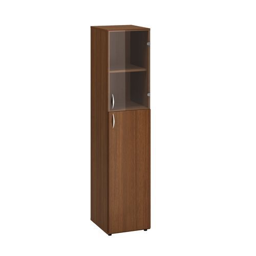 Vysoké úzke skrine Alfa 500, 178 x 40 x 47 cm, s kombinovanými dvierkami - pravé vyhotovenie