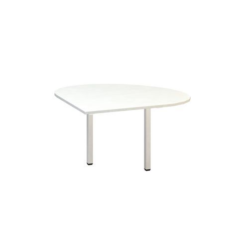 Stolové prístavby Alfa 200 s bielym podnožím, 120 x 120 x 74,2 cm, kvapka, pravé vyhotovenie