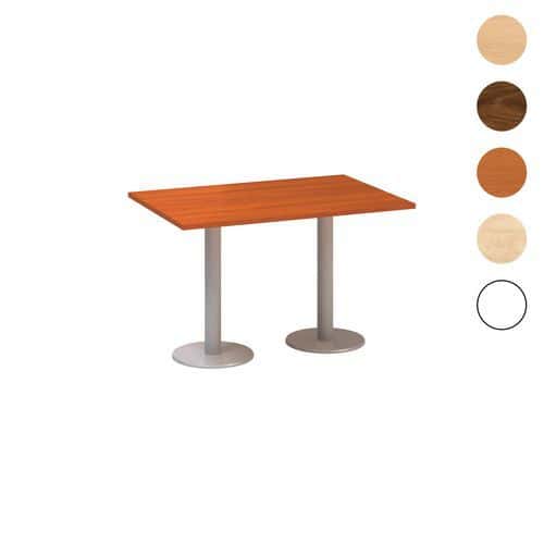 Konferenčné stoly Alfa 400 so sivým podnožím, 120 x 80 x 74,2 cm