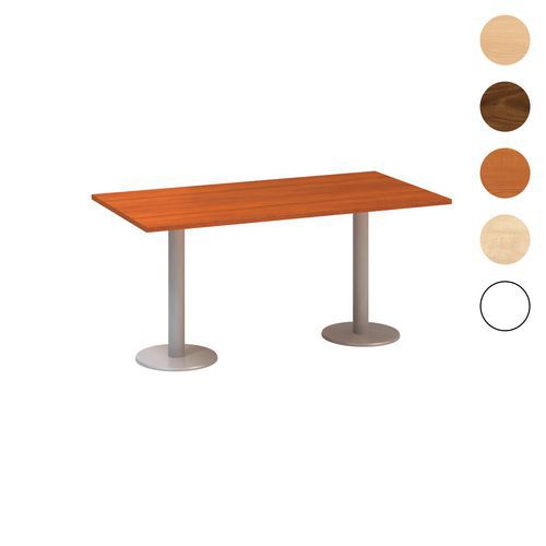 Konferenčné stoly Alfa 400 so sivým podnožím, 160 x 80 x 74,2 cm