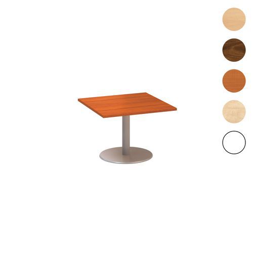 Konferenčné stoly Alfa 400 so sivým podnožím, 80 x 80 x 50,7 cm