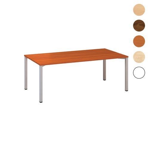 Konferenčné stoly Alfa 420 so sivým podnožím, 200 x 100 x 74,2 cm