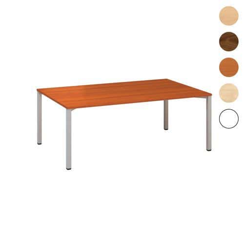 Konferenčné stoly Alfa 420 so sivým podnožím, 200 x 120 x 74,2 cm