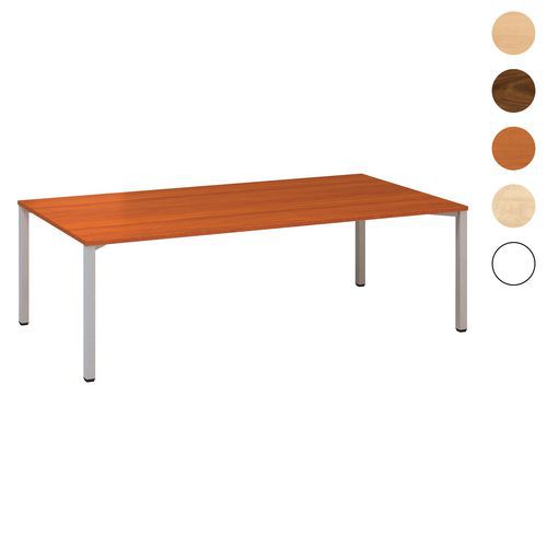 Konferenčné stoly Alfa 420 so sivým podnožím, 240 x 120 x 74,2 cm