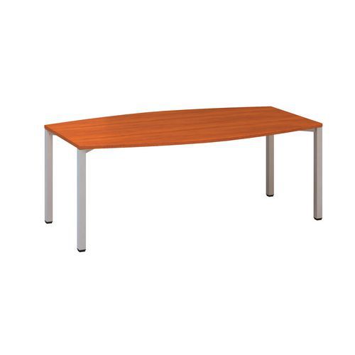 Konferenčné stoly Alfa 420 so sivým podnožím, 200 x 110 x 74,2 cm