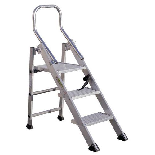Hliníkové schodíky Comfort XL Tubesca-Comabi, 3 stupne Hliníkové schodíky Comfort XL Tubesca-Comabi, 3 stupne