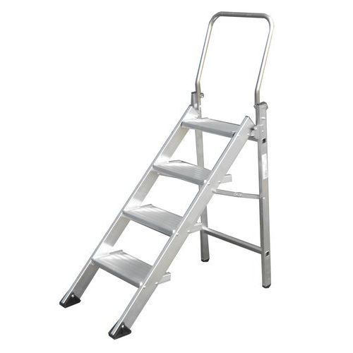 Hliníkové skladacie schodíky Comfort Tubesca-Comabi