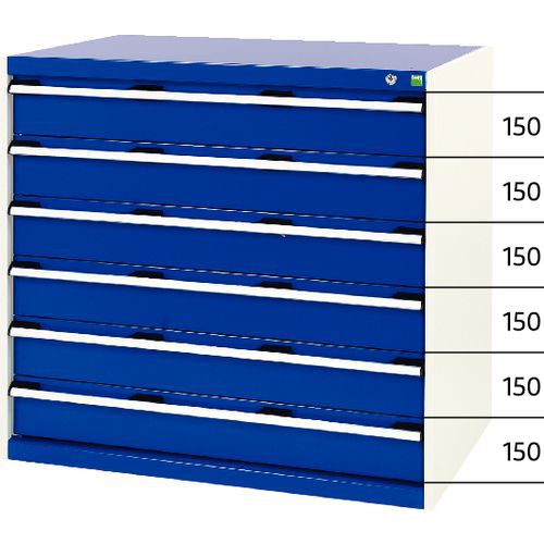 Dielenské zásuvkové skrine Bott SL-107, výška 100 cm